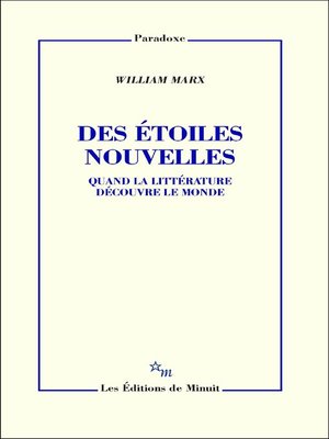 cover image of Des étoiles nouvelles